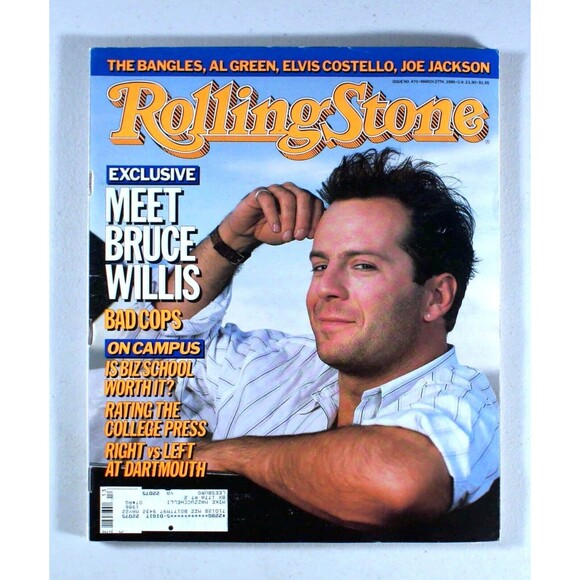 Rolling Stone Magazine #470 • Meet Bruce Willis • March 1986 • The Bangles - Picture 1 of 8